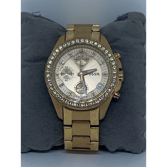 Fossil ES3352 Women's Stainless Steel Analog Silver Dial Quartz Watch GE80 - Picture 1 of 11